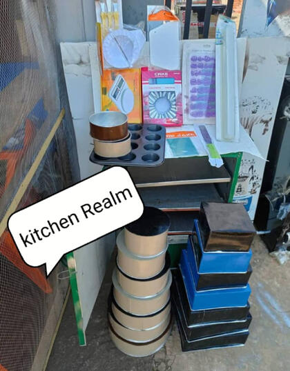 small bakery startup equipment package including commercial oven mixer and baking trays in Nigeria